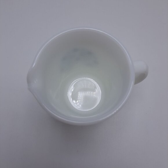 Pyrex Corning Ware Summer Expressions Blue Flower Creamer Vintage - Picture 8 of 10